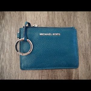 leather coin purse wallet (5"W X 3.5"H X 0.5"D)